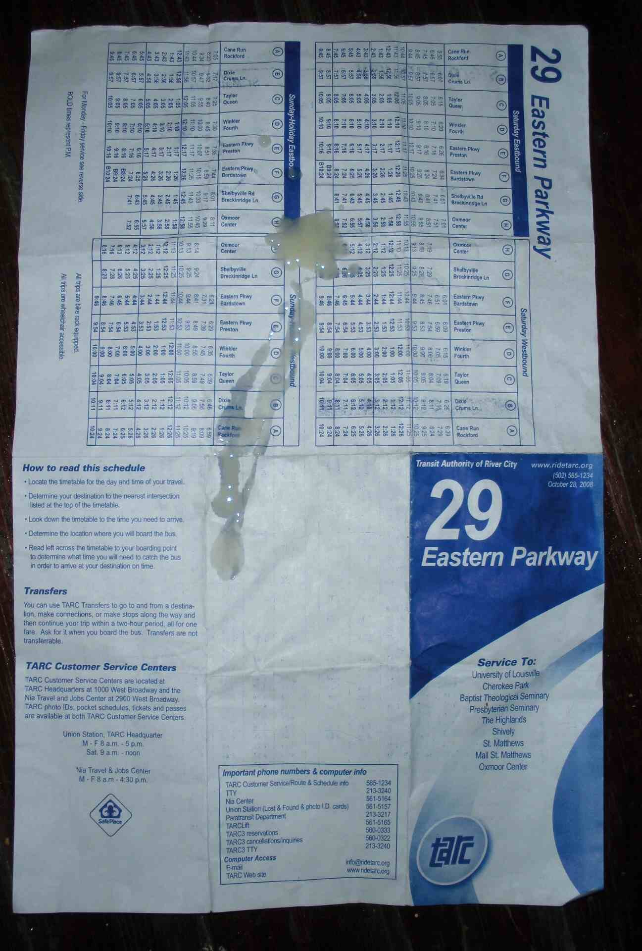Cum On A Bus Map